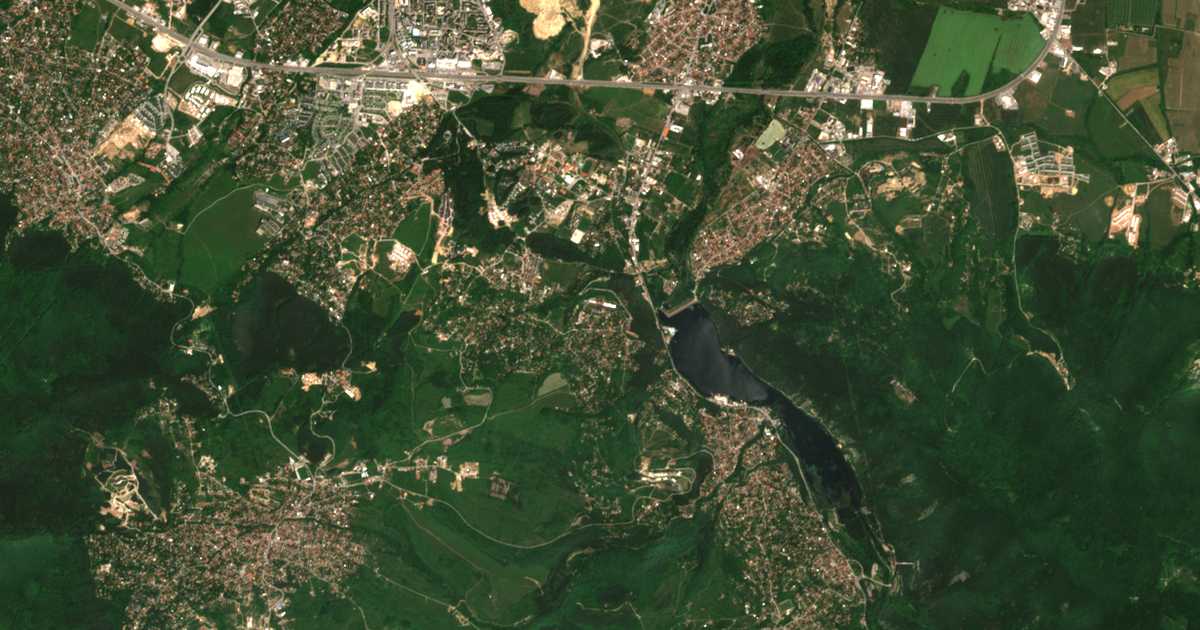 Satellitenkarte von Pančarevo