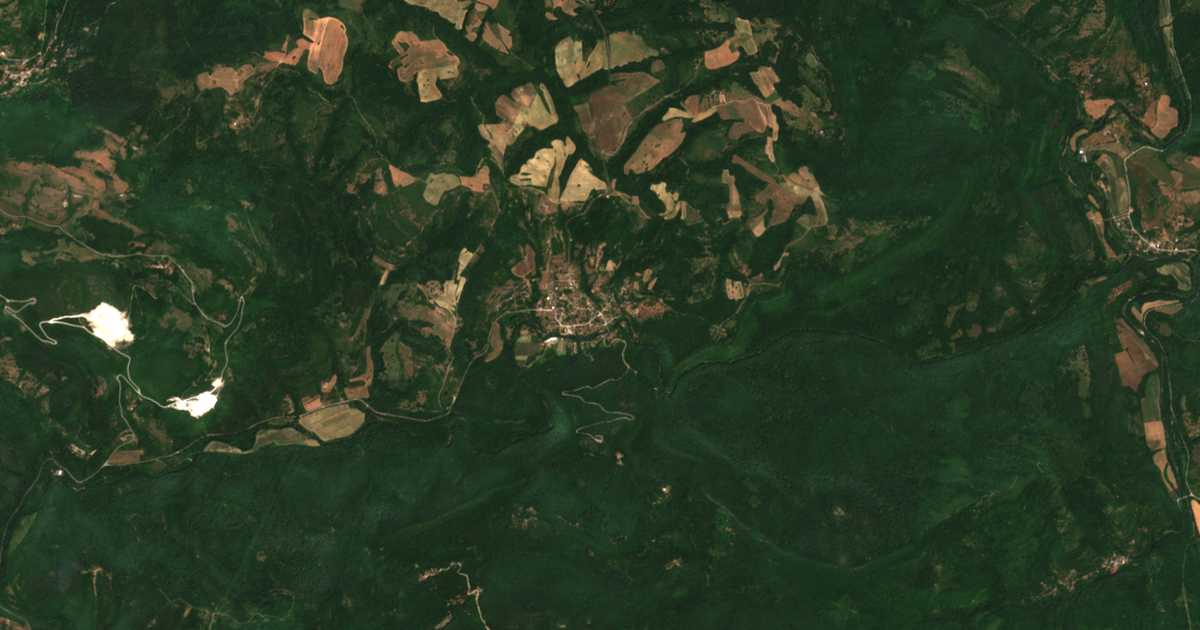 Satellitenkarte von Boženica