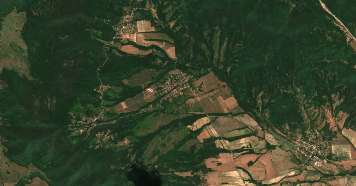 Satellitenkarte von Radotina