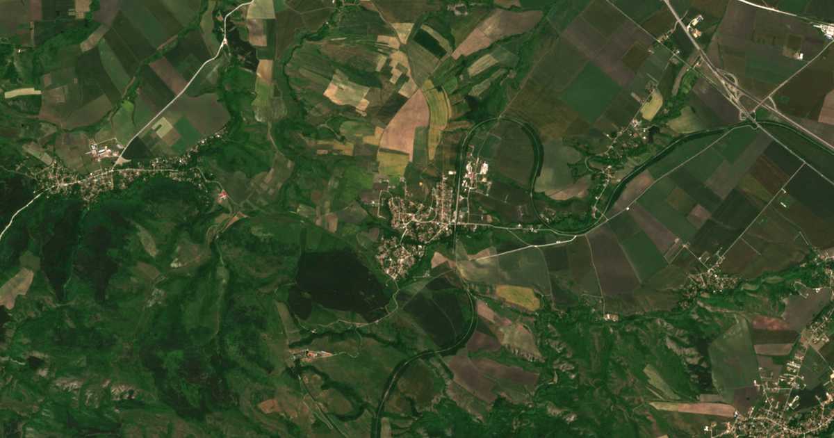 Satellitenkarte von Hrabǎrsko