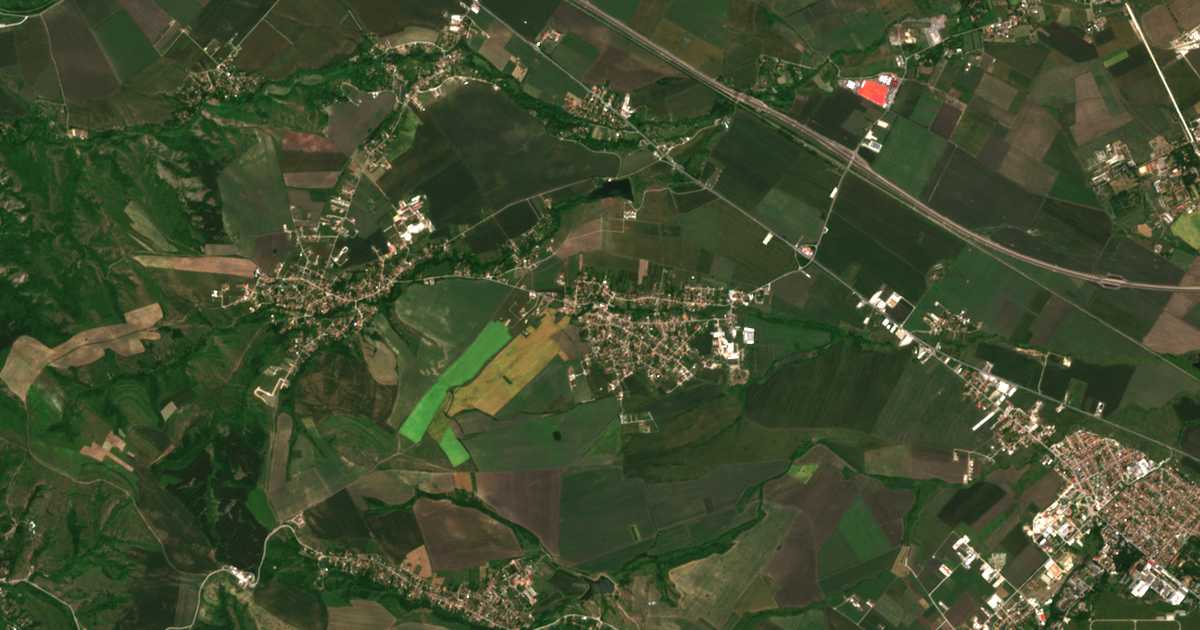 Satellitenkarte von Proleša