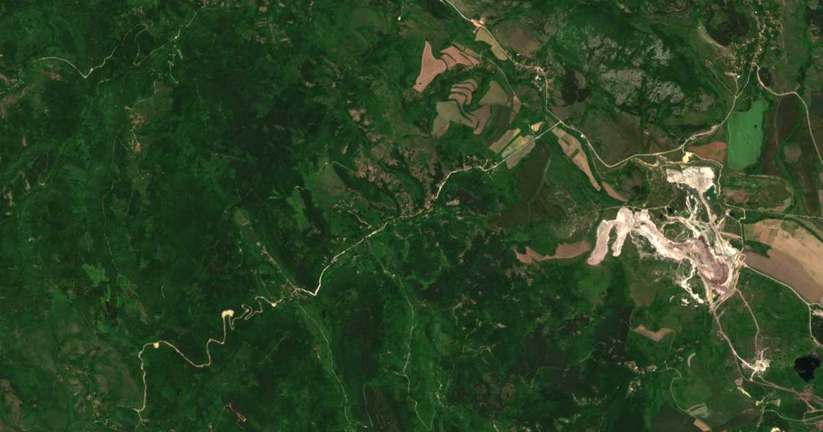 Satellitenkarte von Kruša