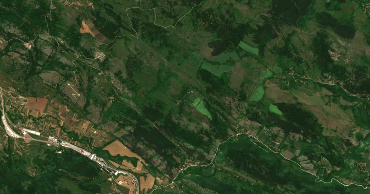 Satellitenkarte von Lipinci