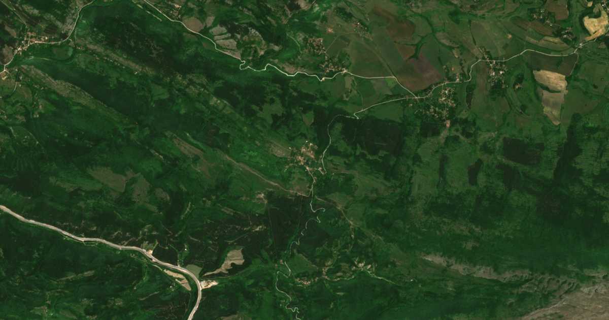 Satellitenkarte von Prekrǎste