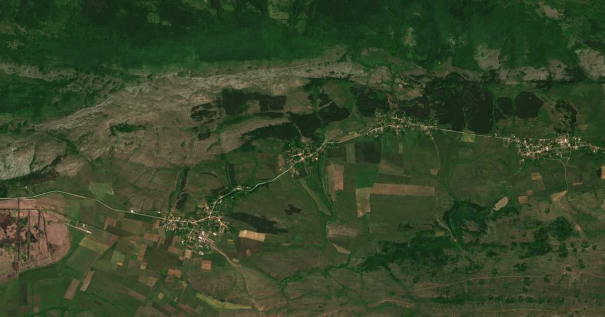 Satellitenkarte von Rajanovci