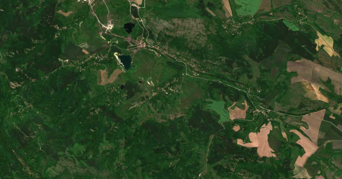 Satellitenkarte von Cacarovci