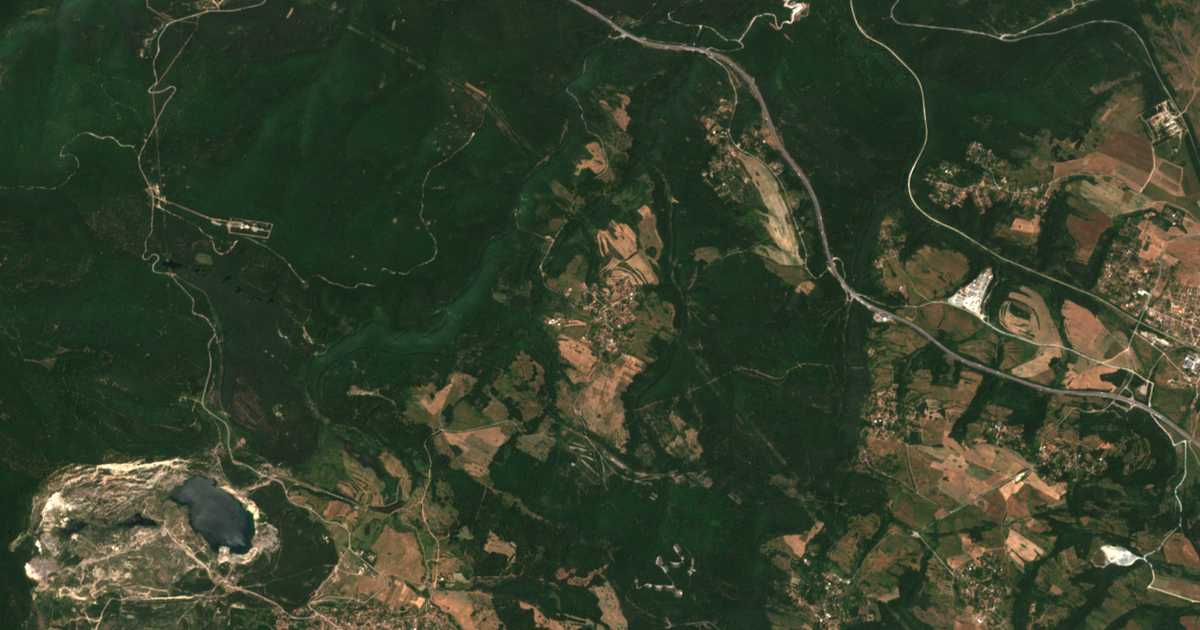 Satellitenkarte von Krušovica