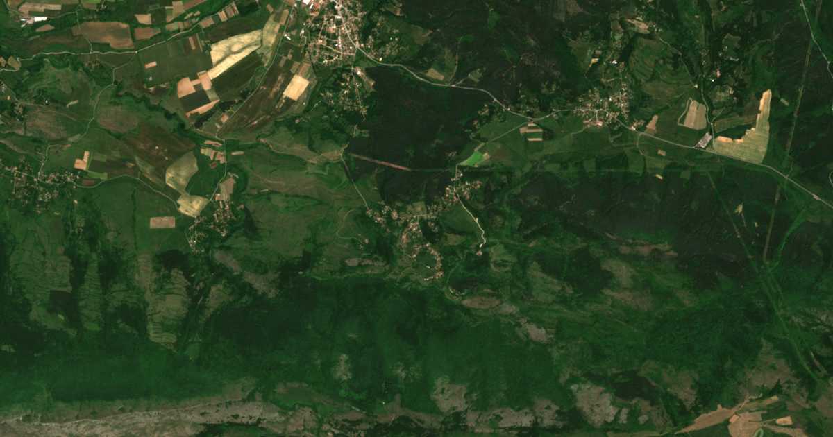Satellitenkarte von Lopušnja