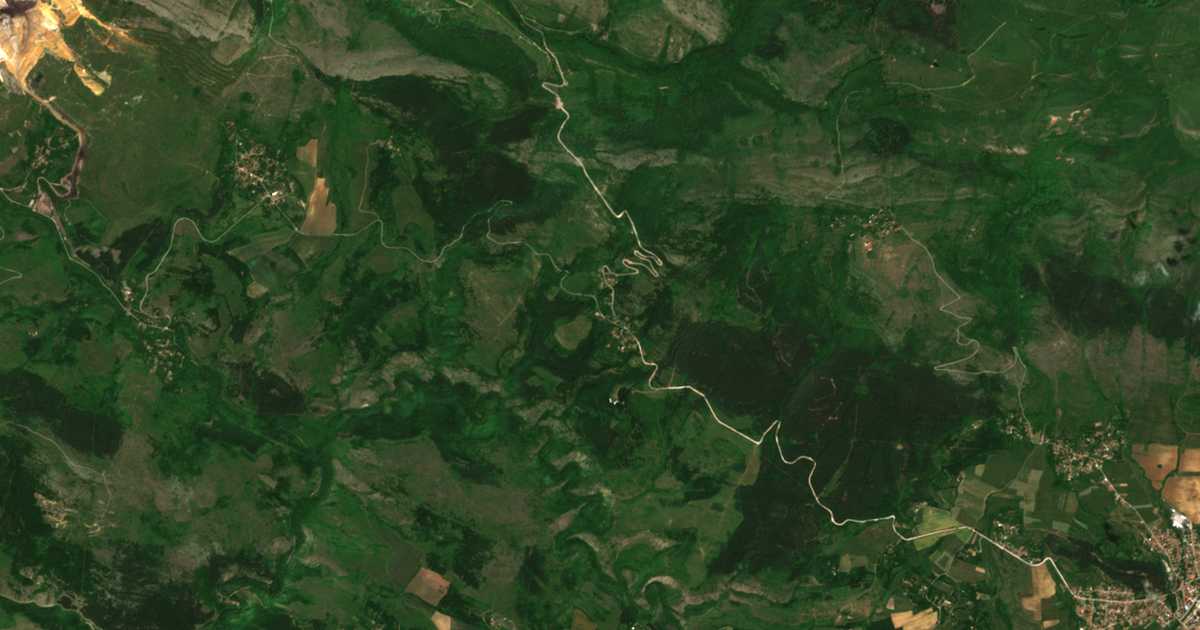 Satellitenkarte von Ropot