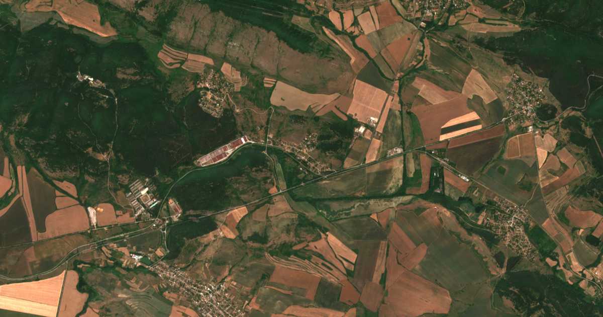 Satellitenkarte von Neguševo