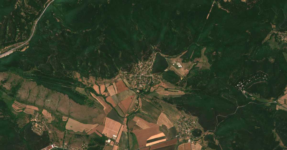 Satellitenkarte von Osoica
