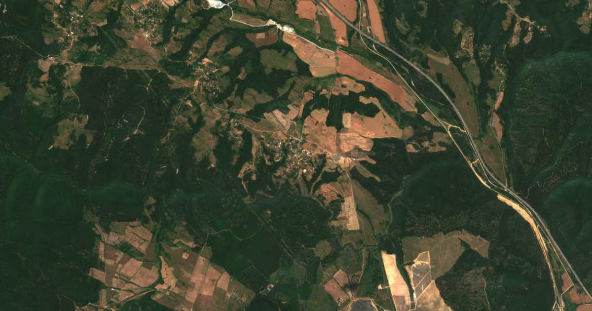 Satellitenkarte von Paunovo