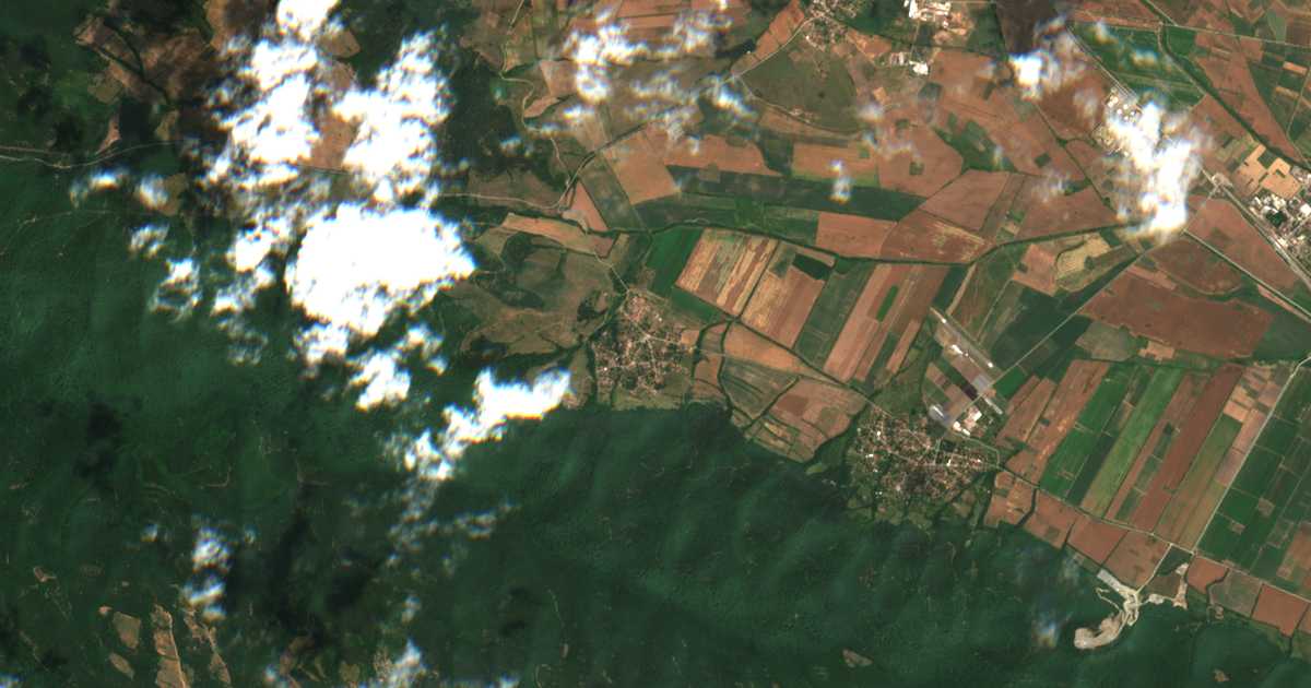Satellitenkarte von Poljanci