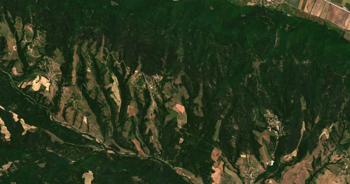 Satellitenkarte von Podgorie