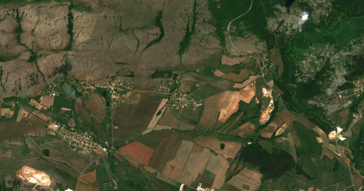 Satellitenkarte von Bogjovci