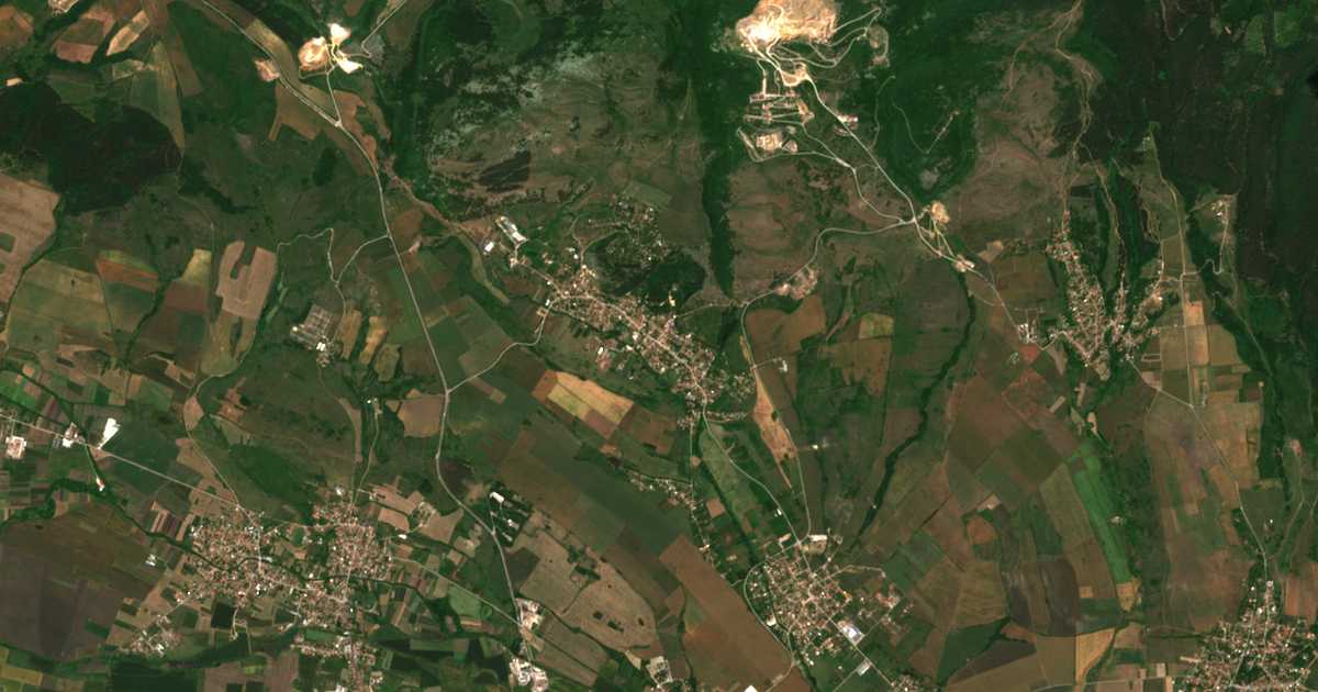 Satellitenkarte von Dragowischtiza