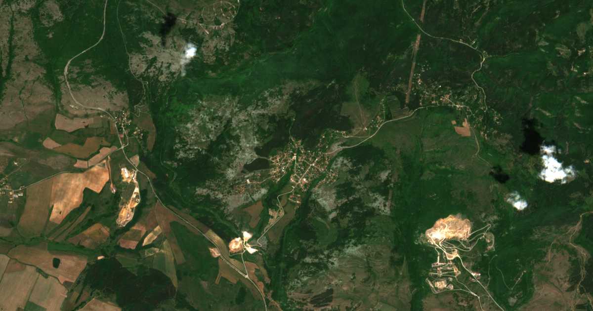 Satellitenkarte von Gradec