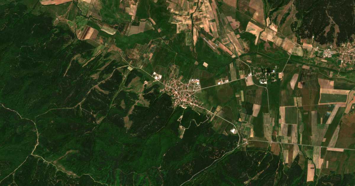 Satellitenkarte von Belčin