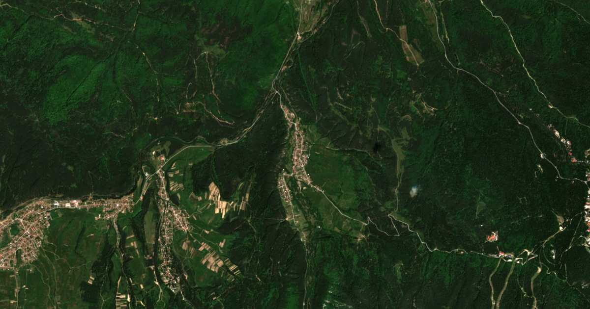 Satellitenkarte von Beli Iskar