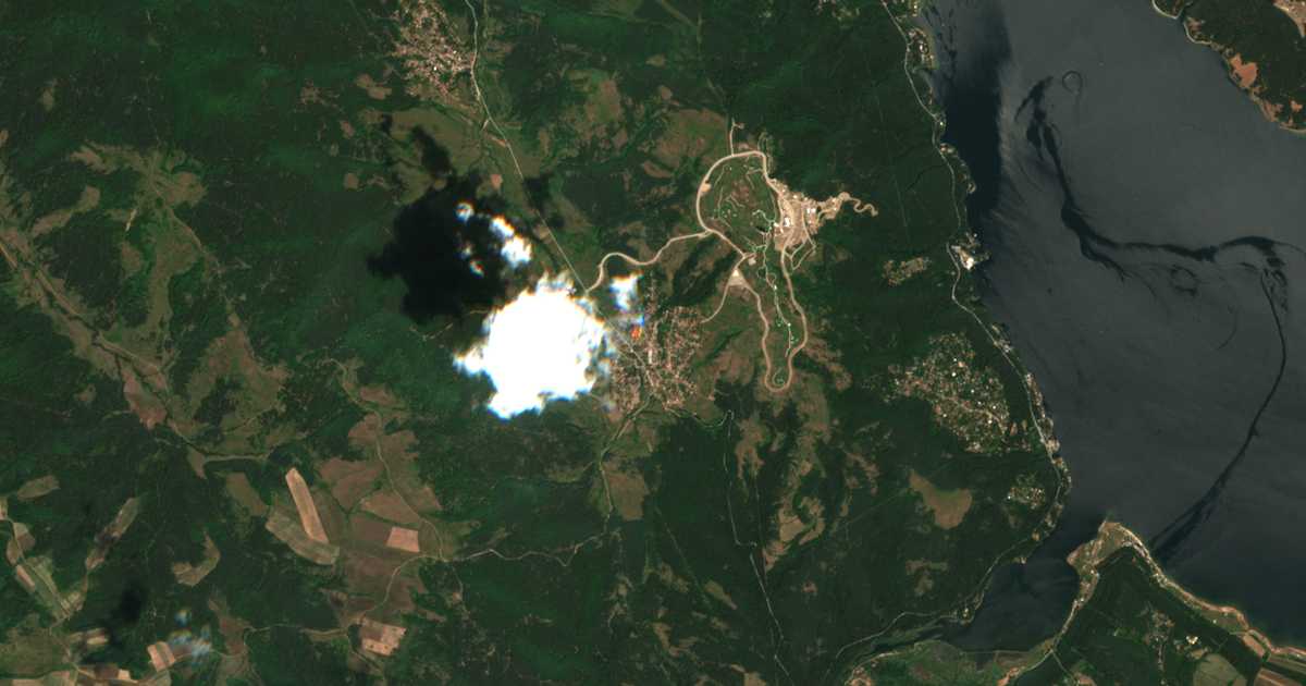 Satellitenkarte von Gorni Okol
