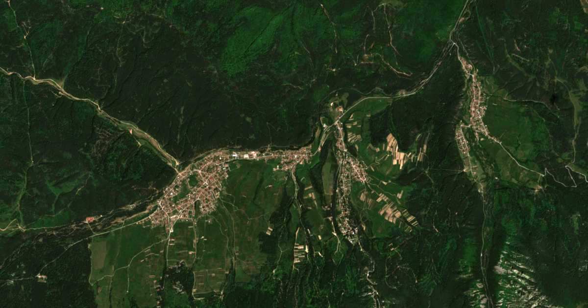 Satellitenkarte von Madžare