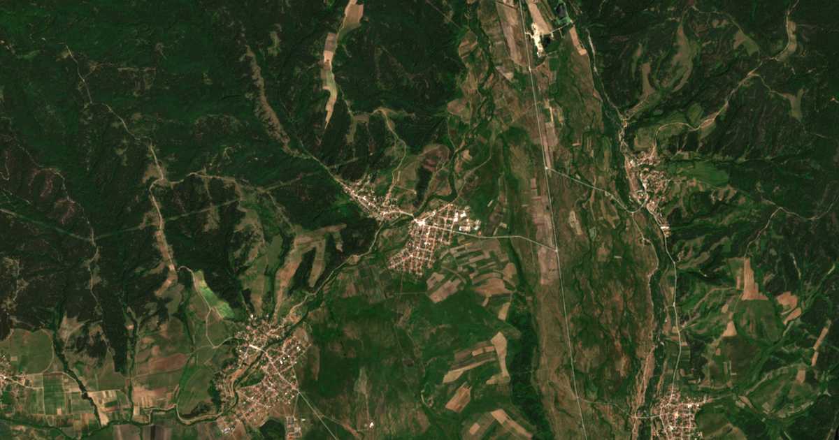 Satellitenkarte von Široki Dol