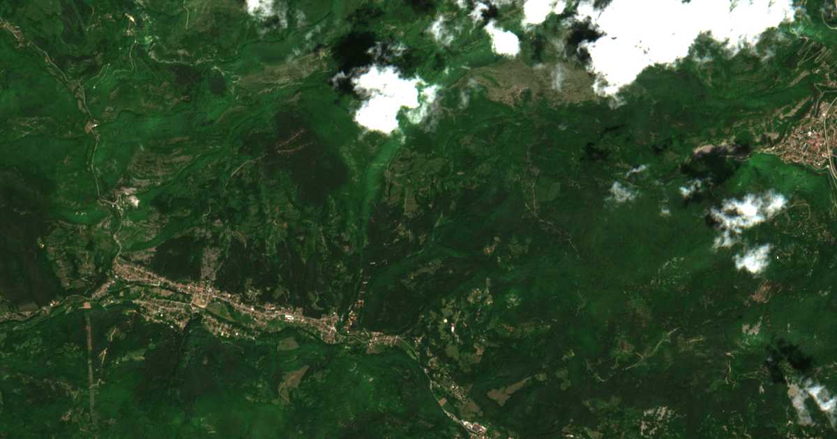 Satellitenkarte von Dobǎrčin