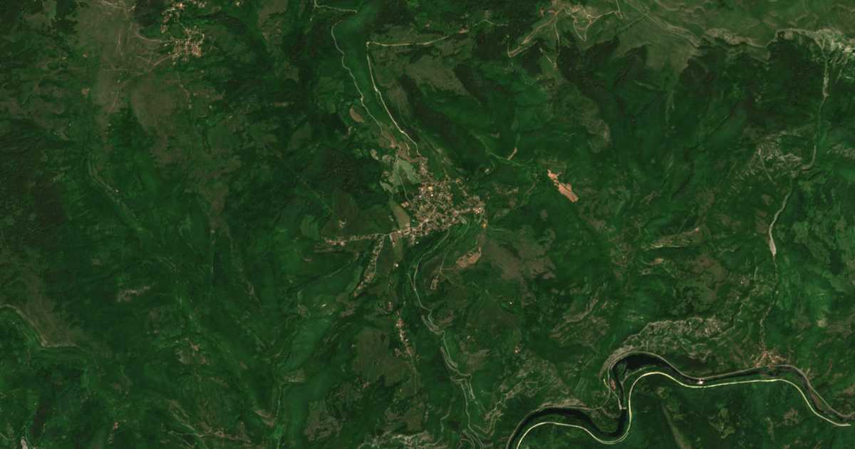Satellitenkarte von Milanowo