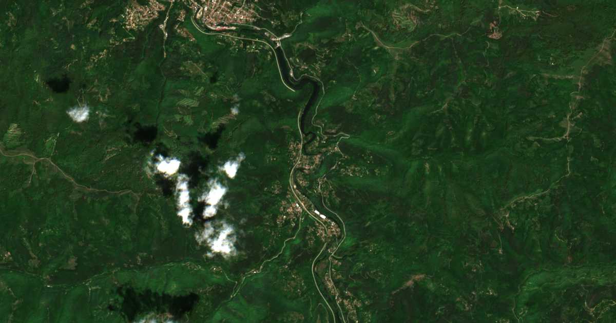 Satellitenkarte von Tompson