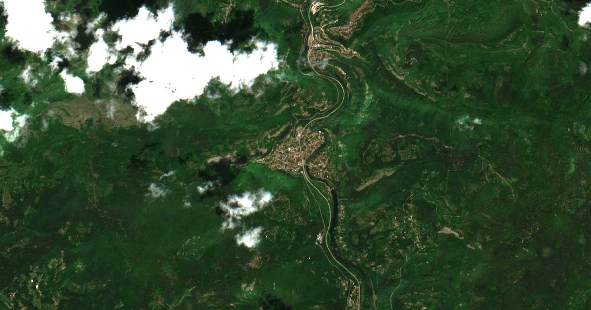 Satellitenkarte von Cerovo
