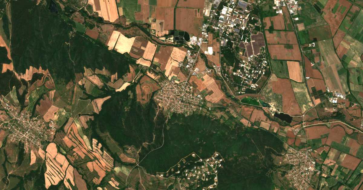 Satellitenkarte von Buzovgrad