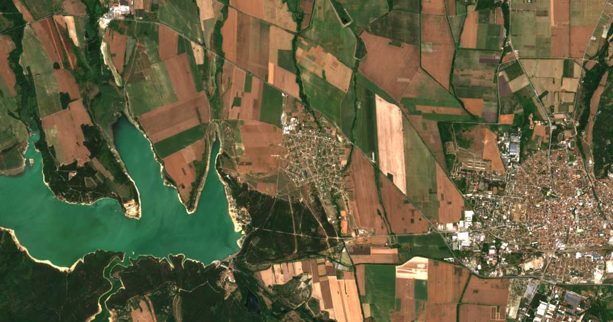 Satellitenkarte von Koprinka