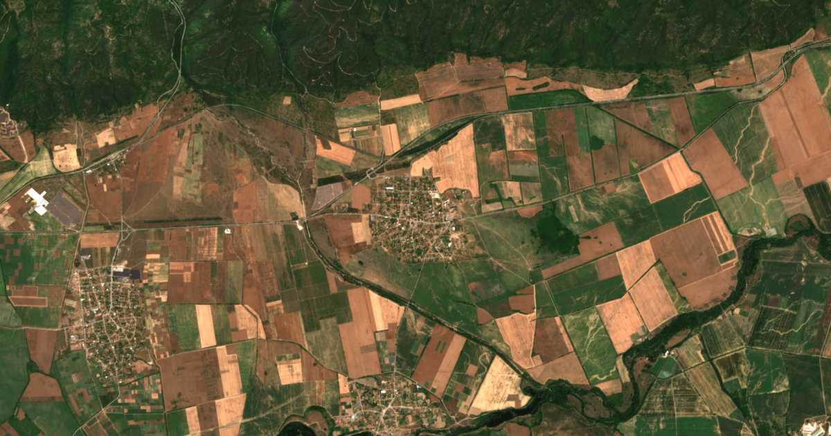 Satellitenkarte von Vetren