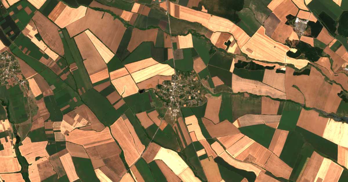 Satellitenkarte von Sredec