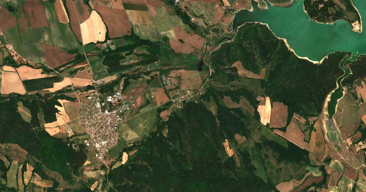 Satellitenkarte von Viden