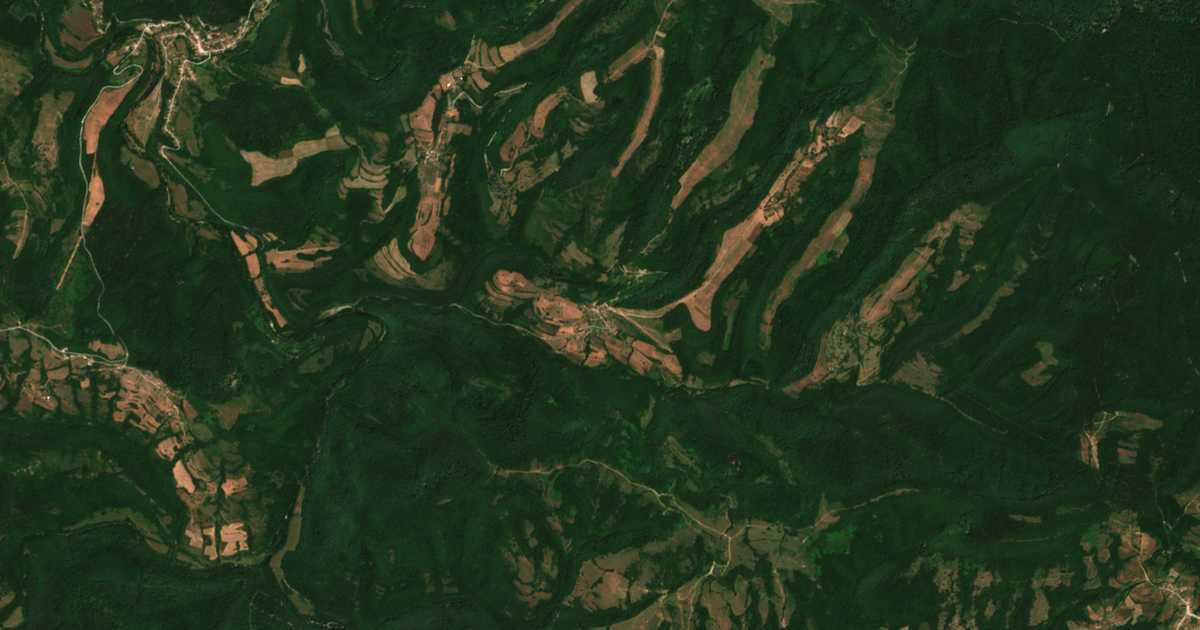 Satellitenkarte von Černa Voda