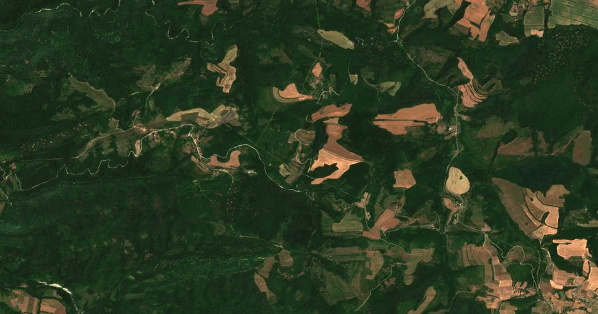Satellitenkarte von Dǎbravica