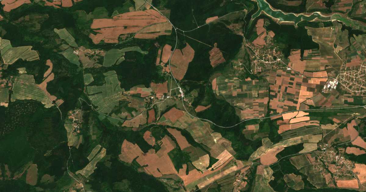 Satellitenkarte von Kjosevci