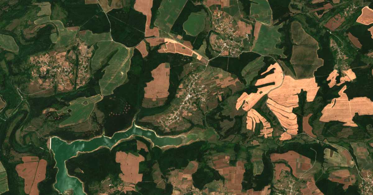 Satellitenkarte von Treskavec