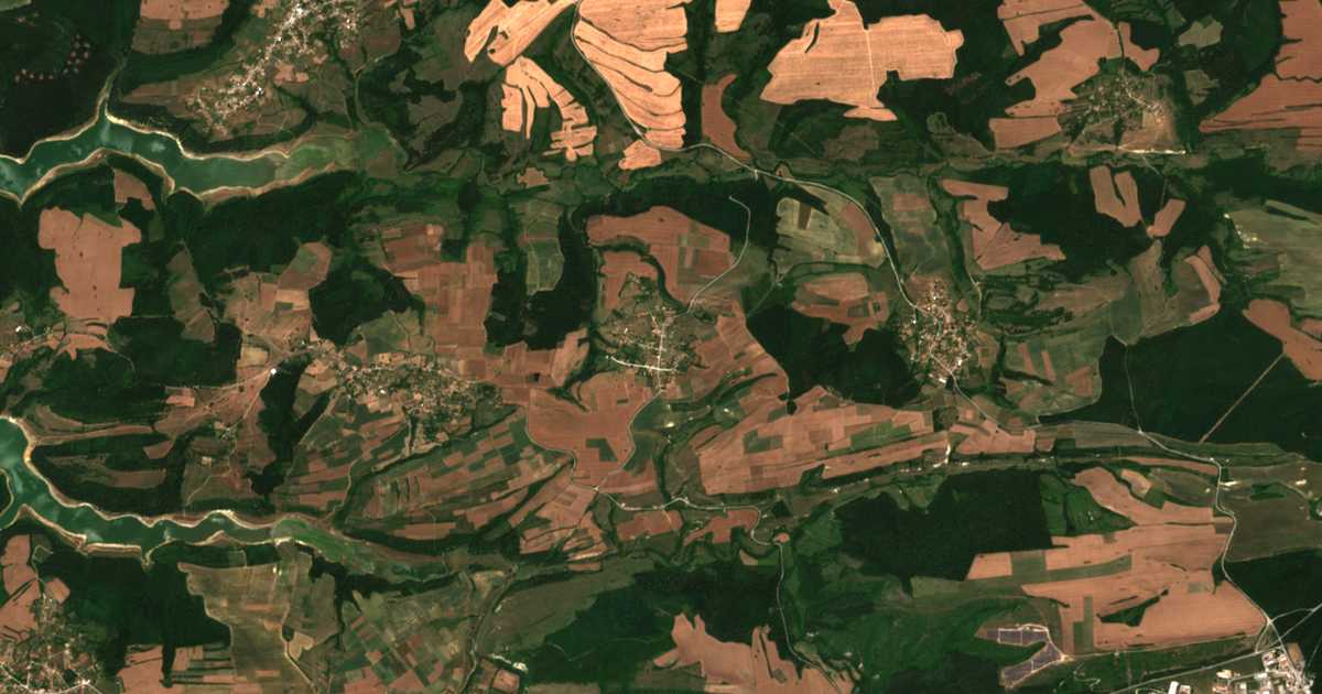 Satellitenkarte von Dolna Hubavka