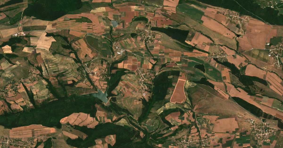 Satellitenkarte von Dolno Kozarevo