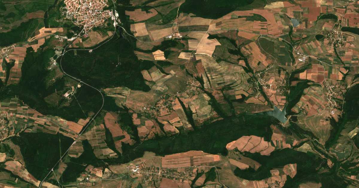 Satellitenkarte von Paničino