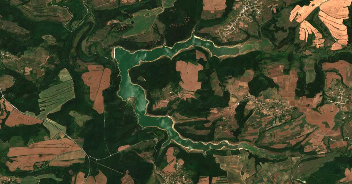 Satellitenkarte von Rosica