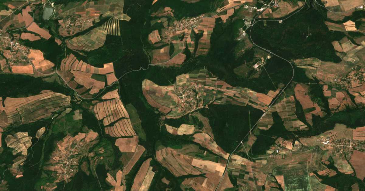 Satellitenkarte von Stanec