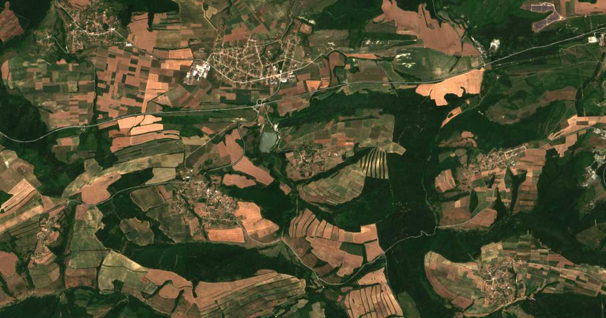Satellitenkarte von Carevci