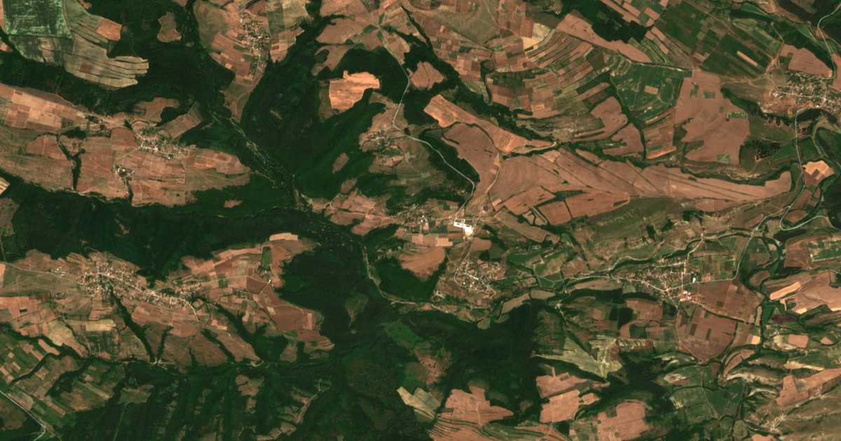 Satellitenkarte von Veselec