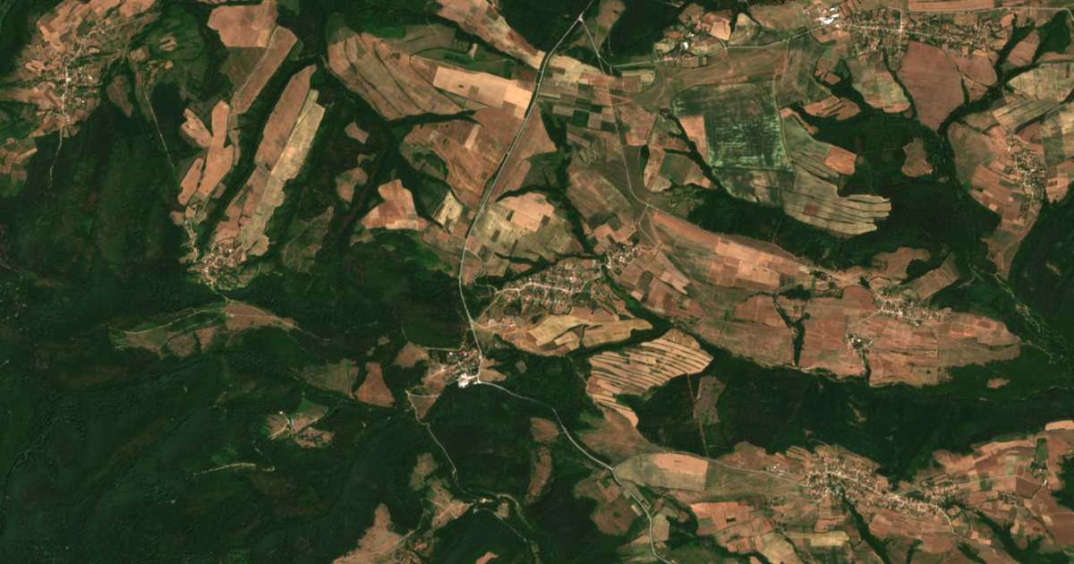 Satellitenkarte von Zelena Morava