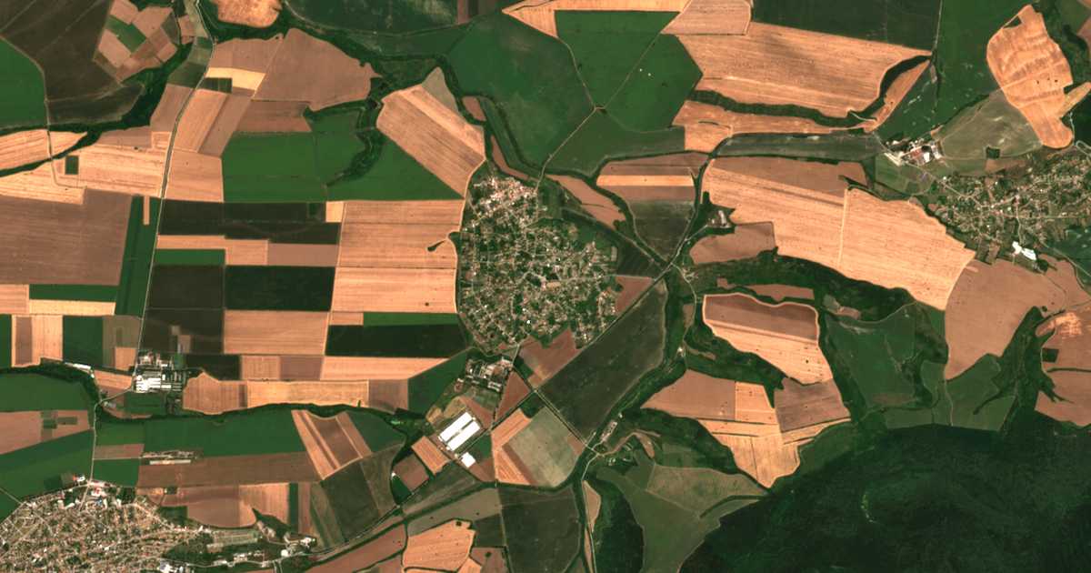 Satellitenkarte von Kardam