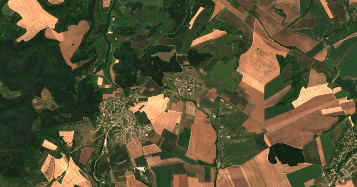 Satellitenkarte von Kozica