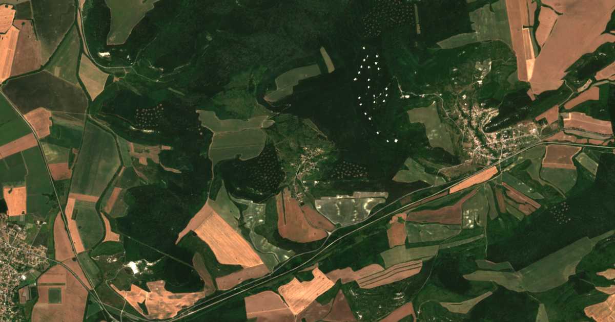 Satellitenkarte von Zavetno
